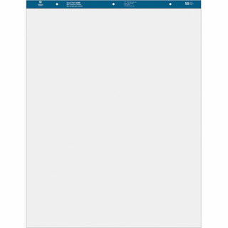 Business Source Standard Easel Pad, Plain, 27&quot; x 34&quot;, 50 Sheets, 2/CT, White (BSN36585)