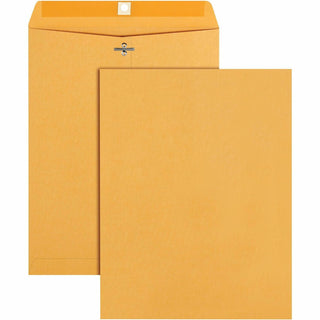 Business Source Clasp Envelopes, 28 lb., 9-1/2&quot; x 12-1/2&quot;, Brown Kraft (BSN36664)