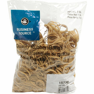 Business Source Rubber Bands, Size 30, 1 lb bag, Natural Crepe (BSN15738)