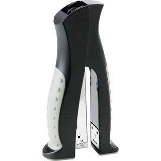 Business Source Stand Up Stapler, Fullstrip, 20 Sheet Cap., Black/Gray (BSN65646)