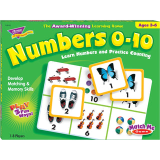 TREND® Numbers 0-10 Match Me Puzzle Game, Ages 3-6 (TEPT58102)