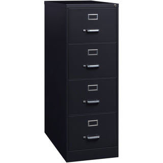 Lorell Vertical File, 4-Drawer, Legal, 18"x26-1/2"x52", Black (LLR60198)