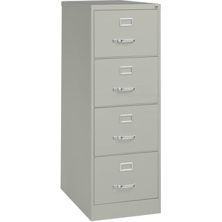 Lorell Vertical File, 4-Drawer, Legal, 18"x26-1/2"x52", Light Gray (LLR60199)