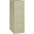 Lorell Vertical File, 4-Drawer, Legal, 18"x26-1/2"x52", Putty (LLR60197)
