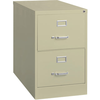 Lorell Vertical File, 2-Drawer, Legal, 18"x26-1/2"x28-3/8", Putty (LLR60660)
