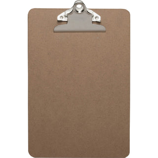 Business Source Clipboard, w/ Standard Metal Clip, 6" x 9", Brown (BSN16506)