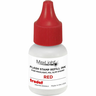 Stamp-Ever Refill Ink, 7 ml, Plastic Bottle, Red (USS5028)
