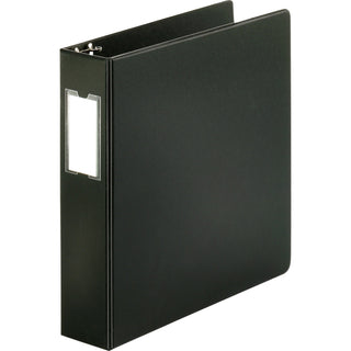 Business Source 35% Recycled Round Ring Binder, 2" Capacity, Black (BSN28561)