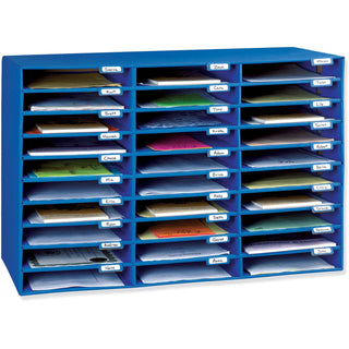 Classroom Keepers 1.75" x 12.5" x 10" Mail Sorter - Blue (PAC001318)