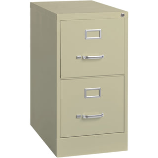 Lorell Vertical File, 22" Deep, Comm, 2-Drawer, 15" x 22" x 28", PY (LLR42290)