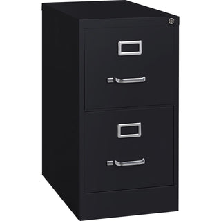 Lorell Vertical File, 22" Deep, Comm, 2-Drawer, 15" x 22", 28", BK (LLR42291)