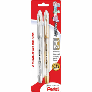 Pentel Arts® .8mm Sunburst Semi-Transparent Rollerball Pen (PENK908MBP2XZ)