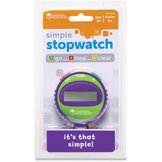 Learning Resources Simple Stopwatch, Ages 5-Up, Multi (LRNLER0808)