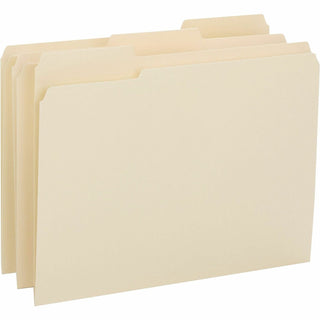 Business Source File Folder, Letter, 14PT, 1/3", 50/BX, Manila (BSN16515)