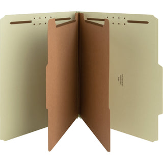 Nature Saver Classification Folder, Letter, Recycled, 2-Div, 10/BX, GYGN (NAT01057)