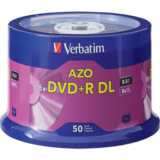 Verbatim® 50PK DVD+R DL 8.5GB 8X BRANDED (VER97000)
