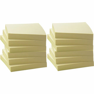 Business Source Recycled Notes, 3" x 3", 12/PK, Yellow (BSN36620)