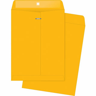 Business Source Clasp Envelopes, Heavy-Duty, 10" x 13", 100/BX, BKFT (BSN04426)