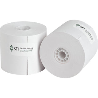 Business Source Paper Roll, Single Ply, Bond, 2-1/4" x 126', 100RL/CT, WE (BSN31821)