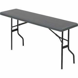 Iceberg Folding Table, 18" x 60", Charcoal (ICE65357)
