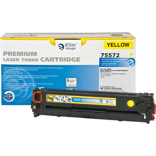Elite Image Remanufactured Toner Cartridge, Alternative for HP 128A (CE322A), Laser, 1300 Pages, Yellow, 1 Each (ELI75572)