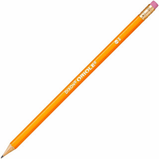 Dixon® Oriole Pencils, No. 2 Lead Grade, Nontoxic, 144/Ct., Yellow (DIX12866)