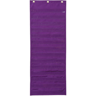 Pacon® Pocket Chart, Dry Erase Activity, 13" x 34", Purple (PAC20410)