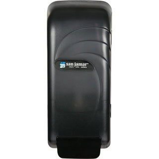 San Jamar® Oceans Universal Liquid Soap Dispenser, 800 mL, 4.5" x 4.38" x 10.5", Black (SANS890TBK)