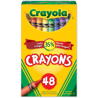 Crayola® Crayons, Waterproof, 48/BX, Ast (CYO520048)