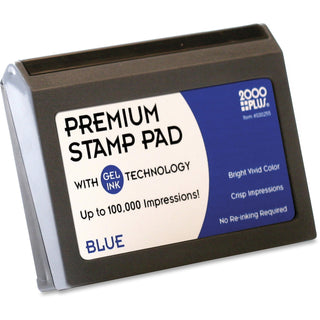 Cosco® Microgel Stamp Pad for 2000 PLUS, 2 3/4 x 4 1/4, Blue (COS030255)