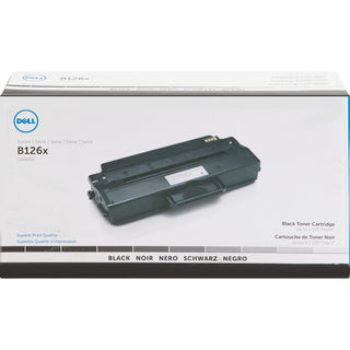 Dell® Toner Cartridge, f/1260/1265, 1500 Page Yield, Black (DLLG9W85)