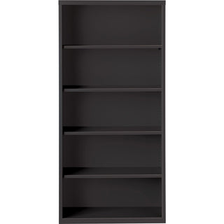 Lorell 5-Shelf Bookcase, Black (LLR41291)