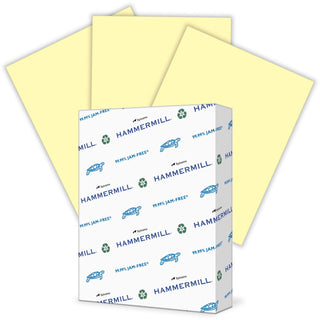 Hammermill® Fore MP Paper, 24lb, 8-1/2" x 11", 10RM/CT, Canary (HAM104307)