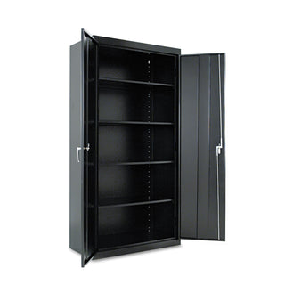 Alera® Assembled 72" High Storage Cabinet, w/Adjustable Shelves, 36w x 18d, Black (ALE82109)