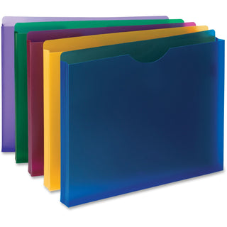 Smead™ Poly Expanding File Jackets, Letter, 10/PK, 1" Expansion, AST (SMD89610)