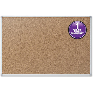 Mead® Cork Board, 2"x1-1/2", Aluminum (MEA85360)