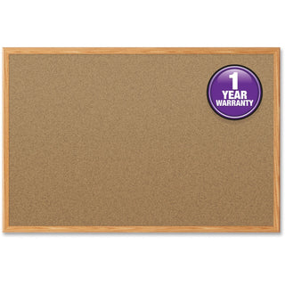 Mead® Cork Board, 3"x2", Oak (MEA85366)