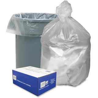Ultra Plus® Can Liners, 30 gal, 10 microns, 30" x 37", Natural, 500/Carton (WBIHD303710N)