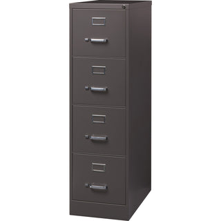 Lorell Vertical File, 4 Drawer, 15"x26-1/2"x52", Medium Tone (LLR60155)