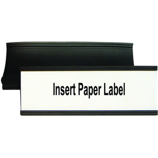 MasterVision™ Magnetic Card Holders, 6"w x 2"h, Black, 10/Pack (BVCFM2633)