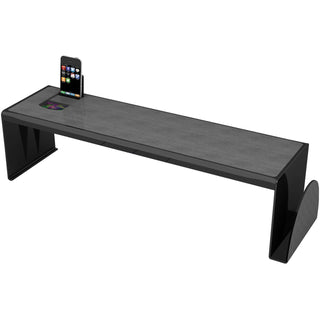 deflecto® Heavy-Duty Desk Shelf, 6.75" x 7" x 25.63", Black (DEF39404)