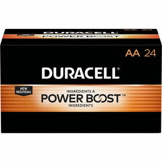 Duracell® Coppertop AA Batteries, 24/PK, Black (DUR01501)