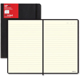 Letts of London Notebook, Noteletts Edge, Flexible Cover, 9" x 6", 6/PK, BK (REDLEN5ERBK)