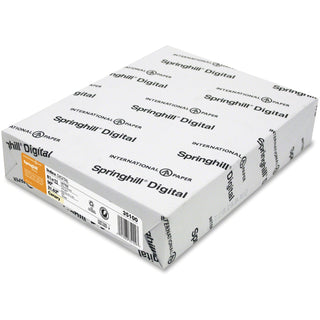 Springhill® Digital Index Color Card Stock, 90 lb, 8 1/2 x 11, Canary, 250 Sheets/Pack (SGH035100)