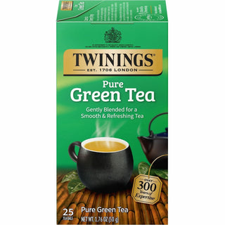 TWININGS® Tea Bags, Green, 1.76 oz, 25/Box (TWG09187)