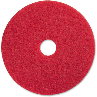 Genuine Joe Spray Buffing Floor Pads, 20", 5/CT, Red (GJO90420)