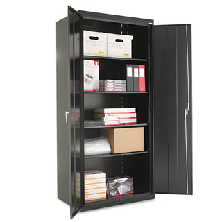 Alera® Assembled 78" High Storage Cabinet, w/Adjustable Shelves, 36w x 24d, Black (ALE88129)