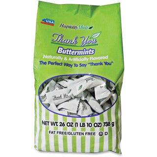 Hospitality Mints Thank You Mints, 1lb, ButterMints (HMT19061)