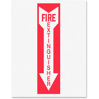 djois® by Tarifold Safety Sign Inserts-Fire Extinguisher, Red/White (TFIP1949FE)