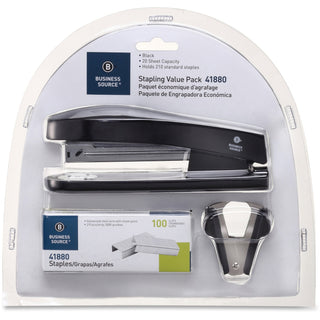 Business Source Stapling Value Pack, 20 Sheet Cap, Holds 210 Staples (BSN41880)